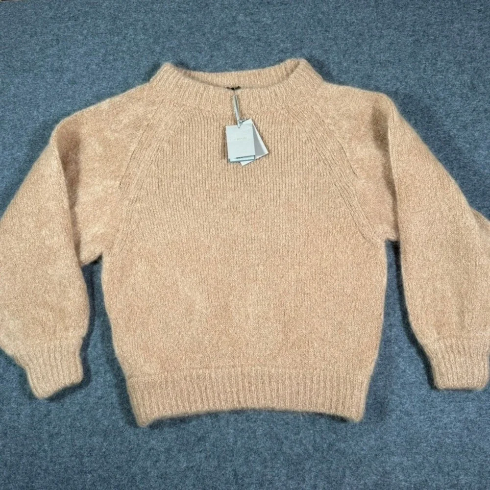 Tom Ford Womens Mohair Boat Neck Sweater Biscuit Beige Sz Medium NWT Lux‎ Italy